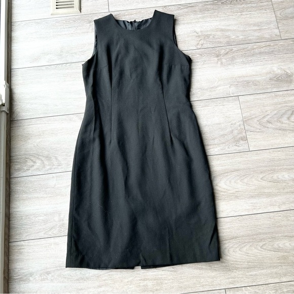 Vintage Louben Pure  Wool Sleeveless Sheath Dress - Picture 4 of 11